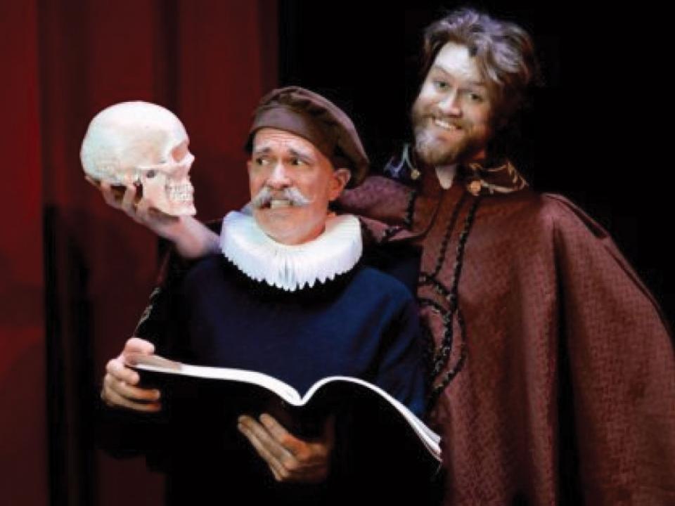 Brendan O'Neill and Cleveland Nicoll in "The Book of Will"(photo-Tim Gurczak)